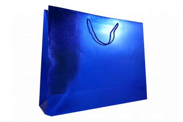 Shopper lux blu cromo