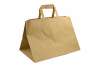 Shopper take away manico piattina avana riciclato