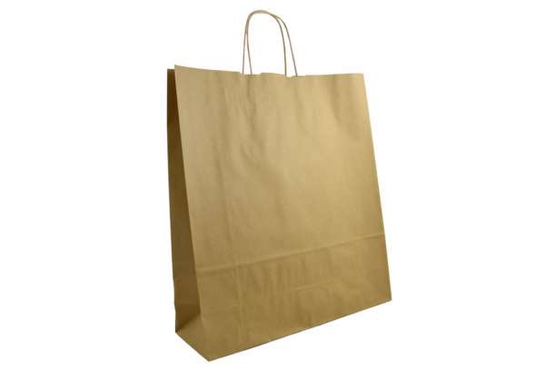 Shopper manico torciglione avana riciclato