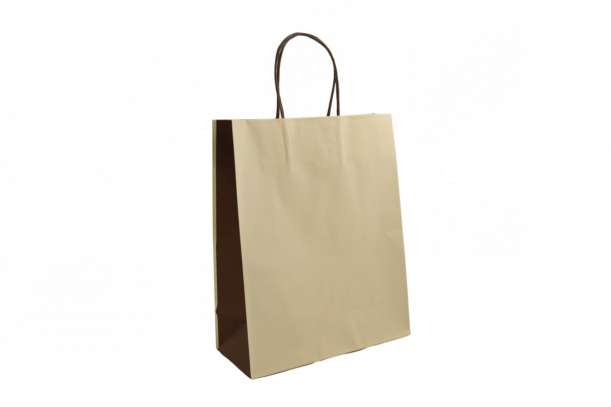 Shopper bicolore nocciola