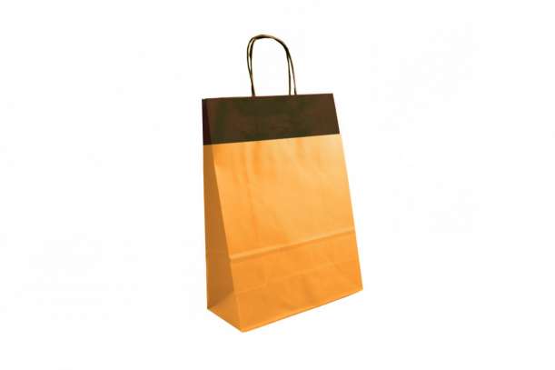 Shopper bicolore arancio