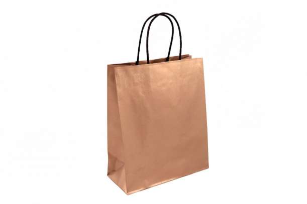 Shopper in carta bronzo