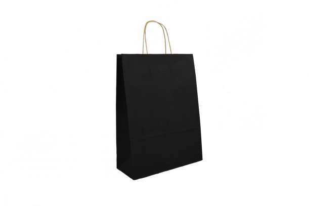 Shopper manico torciglione nero